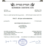 Kosher certificate 2026