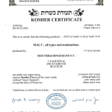 Kosher certificate 2025